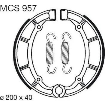 Motodíl Brzdové čelisti LUCAS MCS 957 YAMAHA XV 1000 Virago 1986-1987