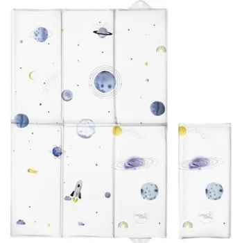 Přebalovací podložka Podložka přebalovací cestovní PVC - VESMÍR bílá - Ceba