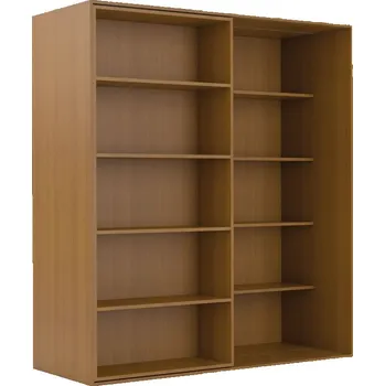 Knihovna Dvouřadá posuvná knihovna DOUBLE, 1800 x 700 x 2000 mm, třešeň