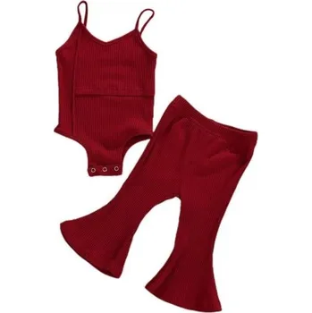 Kojenecký body Dívčí body a kalhoty L1553 vínová 12-18 měsíců