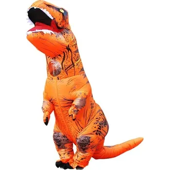 Karnevalová maska Dětský nafukovací T-Rex kostým oranžová