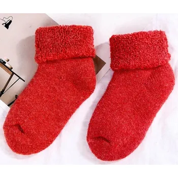 Dívčí zimní ponožky červená 0-3 roky