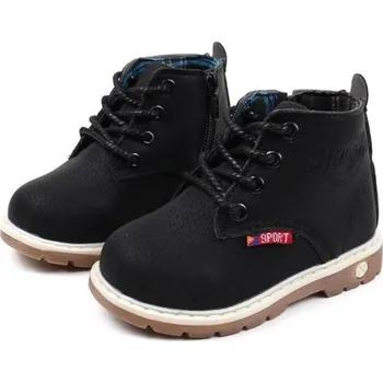 Dívčí holínky Dětské kotníkové boty A1549 černá 26