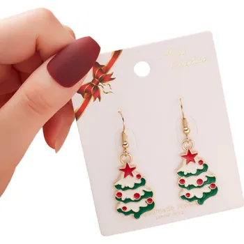 Náušnice Vánoční visací náušnice 3
