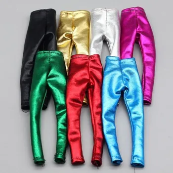 Doplněk pro panenku Lesklé kalhoty pro Barbie 3 ks