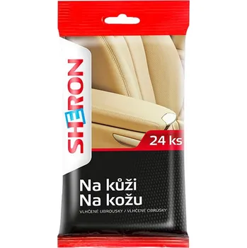 Čistič plastových dílů SHERON ubrousky na kůži - 1 balení