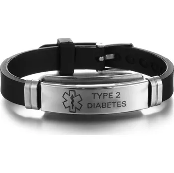 Náramek Silikonový náramek lékařské výstrahy 12