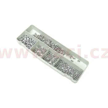 Nářadí na motocykly sada hlilníkových svorníků M4 (200x AlMg, 200x AlSi) ALU BOX LIGHT 051522