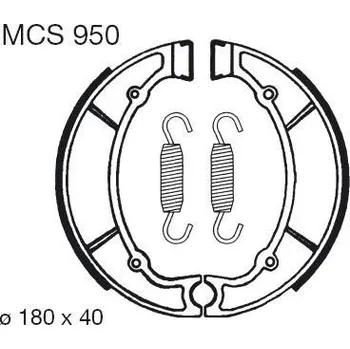 Motodíl Brzdové čelisti LUCAS MCS 950 YAMAHA XV 750 Virago 1992-1994