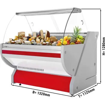 Vinotéka G.Gastro Chladicí vitrína červená - 1,3 x 1,15 m - 260L