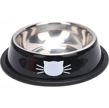 tréninková pomůcka pro psa Nerezová miska pro kočky C847 černá