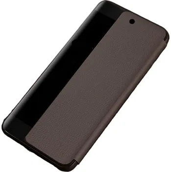 Pouzdro na mobilní telefon Flipové pouzdro Smart Clear View pro Huawei Mate 20 hnědá