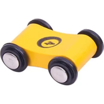 autíčko Dřevěná autíčka 2 ks žlutá