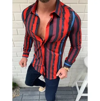 Pánská košile Pánská pruhovaná košile F771 M 2