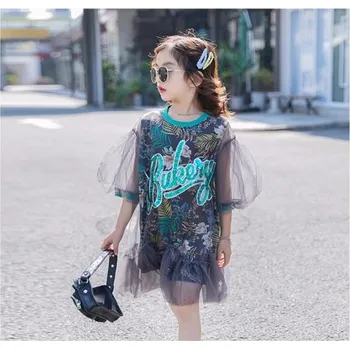 Dívčí šaty Dívčí tylové šaty tmavě šedá 8