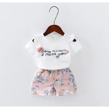 Dívčí tričko a kraťasy L1085 3 D