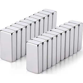 20 ks super silné neodymové obdélníkové magnety 15 x 5 x 3 mm Silné magnety pro modely Nábytek Řemesla Techniku Dílna Věda Magnetické konstrukce DIY