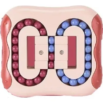 Hlavolam Rotační hlavolam s kuličkami červená