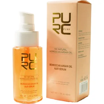 Vlasová regenerace Vlasové sérum s arganovým olejem, skvalanem a vitamínem E Sérum na vlasy pro jemné, silné, lesklé a pružné vlasy Sérum pro péči o vlasy a pokožku hlavy 50 ml