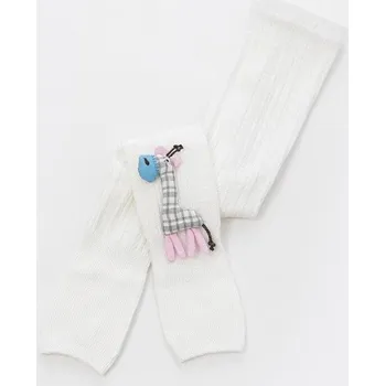 Dívčí oblečení Dívčí pletené legíny T2491 bílá 2