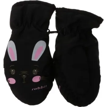 Rukavice Dětské rukavice se zajíčkem černá