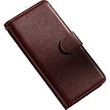 Pouzdro na mobilní telefon Kožené flipové pouzdro na Samsung Galaxy A20e vínová