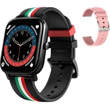 Chytré hodinky Chytré hodinky s náhradním páskem K1249 růžová