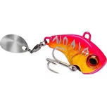 Rybářská třpytka Tail Spinner 35 mm 15 g Návnada s rotujícím ocáskem Kovová přívlačová nástraha Vibrace a lesk Atraktivní pohyb pro dravé ryby růžová