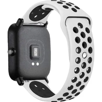 Univerzální silikonový řemínek 22 mm T888 bílá