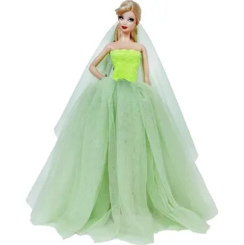 Doplněk pro panenku Večerní šaty pro barbie 3