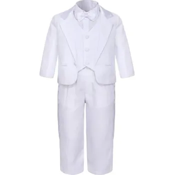 Chlapecký oblek B1376 bílá 12-18 měsíců