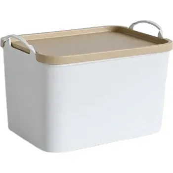 Úložný box Úložný box s víkem Organizér do domácnosti Úložná nádoba Plastový organizační box 25,8 x 18 x 18 cm