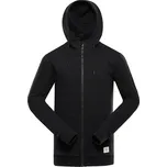 Pánská bavlněná mikina s kapucí ALPINE PRO LOKK černá XS