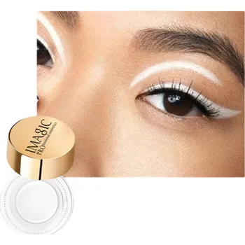 Oční linky Voděodolné oční linky se štětečkem bílá