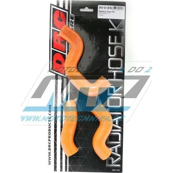 Hadice chladiče DRC RADIATOR HOSE KIT - DRC D47-01-878 - KTM 450SXF / 13-15 + 450SMR - oranžové (sada 3ks) DF4701878