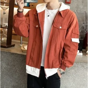 Pánská bunda Pánská džínová bunda s kapucí A1926 XL 5