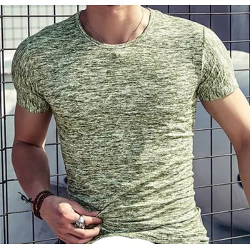 Pánské moderní tričko J2942 zelená L