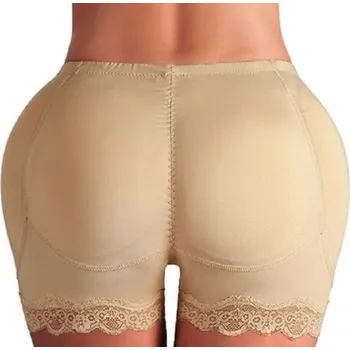 Kalhotky Tvarovací push-up kalhotky s krajkou krémová M