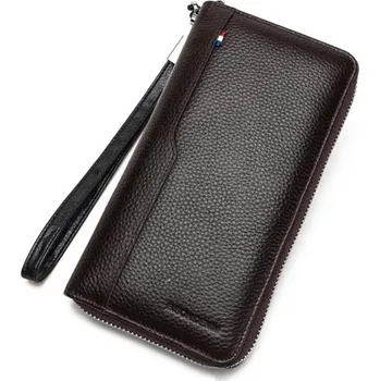 Peněženka Pánská kožená peněženka velká M533 tmavě hnědá
