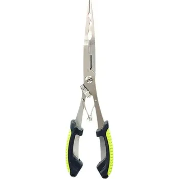 Rybářské nerezové kleště na odstranění háčků 21,5 × 6 cm Pevné kleště na háčky Odolné proti korozi Ergonomická rukojeť Bezpečné uvolnění ryb zelená