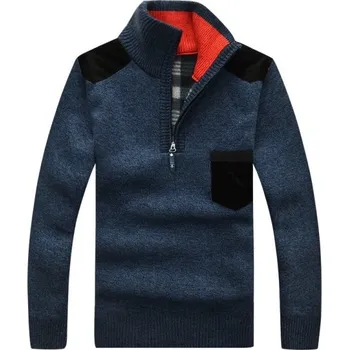 Pánský svetr Pánský svetr s kapsou tmavě modrá S