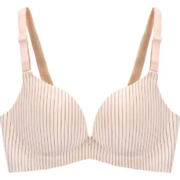 Podprsenka Pruhovaná push up podprsenka J2713 krémová 75A