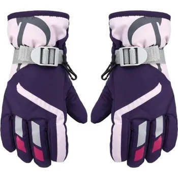 Rukavice Dětské lyžařské rukavice Luren tmavě fialová