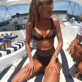 Dámské plavky Stylové dámské bikiny - Černé XL