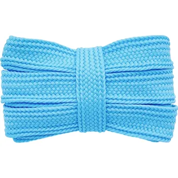 Tkaničky do bot Ploché široké tkaničky 120x2 cm Polyesterové módní tkaničky do tenisek Boty Barevné tkaničky DIY doplněk Oblečení modrá