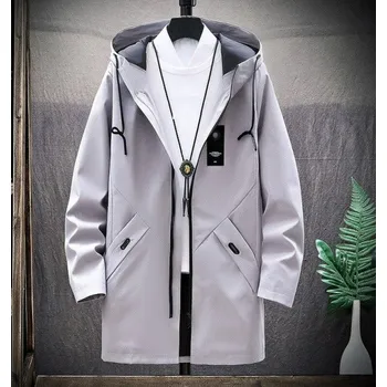 Pánská větrovka Pánská podzimní bunda F1236 šedá L