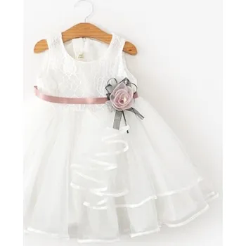 Dívčí šaty Dívčí plesové šaty N177 bílá 6