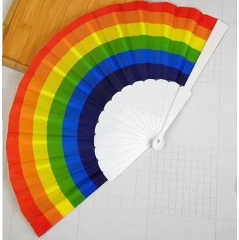 Karnevalový doplněk Duhový vějíř 2