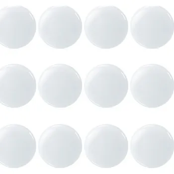 Krytky na šrouby do auta 12 ks bílá