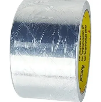 Lepicí páska Hliníková lepicí páska 10 m x 58 mm Tepelně odolná Voděodolná Izolace Vzduchotechnika Klimatizace Topení Opravy Průmyslové použití